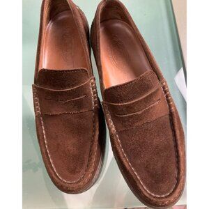 Tods mens shoes brown suede slip on loafer  size 9.5 Luxury brand